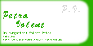 petra volent business card